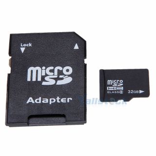   High Capacity Micro SD SDHC TF Flash Memory MicroSD Card + SD Adapter