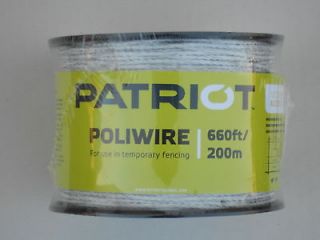 Electric fence polywire (Patriot PoliWire) for cattle, horse, sheep 