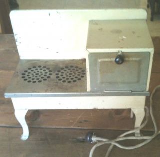 Vintage Electric Childs Toy Stove from Canada