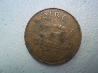 Ireland 1971 Eire 2 Penny Vintage Coin