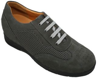 TOTO X7920  2.8 Taller Elevator Height Increasing Gray Casual Lace Up 