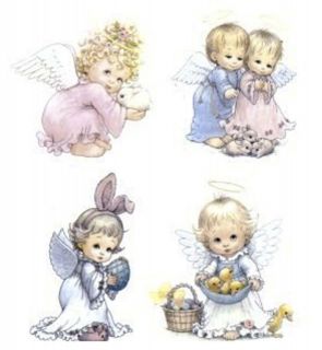 Easter Angel Bunny Egg Select A Size Waterslide Ceramic Decals
