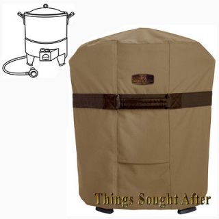 COVER for LARGE ROUND SMOKER Turkey FRYER Gas GRILL Outdoor Kettle BBQ 