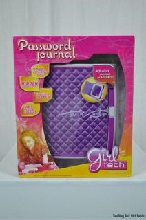   Girl Tech Password Journal 2011 Voice Activated Lock Diary W/ Jack