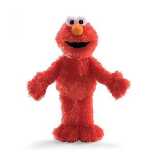 cuddly lovable elmo stuffed animal 13 plush red sesame street puppet 