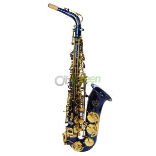 Stylish Alto Eb Saxophone with Abalone Shell Buttons 7 Colors