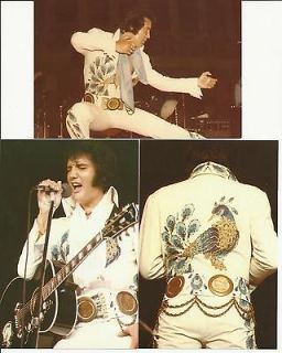 Elvis Presley 10 Photo Set in Peacock Jumpsuit 1974 Tour & FREE CD
