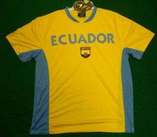 ECUADOR soccer replica jersey BRAND NEW football 100% polyester