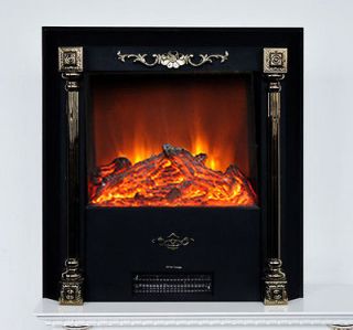   Flame Freestanding Electric Fireplace Warm Heater With Remote Control