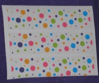 NEON DOTS EDIBLE ICING SHEETS,RICE PAPER,PARTY