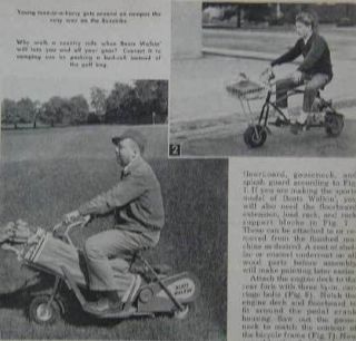 Hunting Motor Scooter How To build PLANS Tote All / Golf Cart