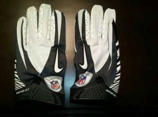 NEW Nike NFL Player Equipment Gloves Promodel VAPOR JET Mesh Black 
