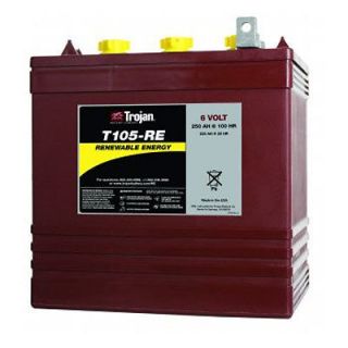 Trojan T105 RE 6V 225Ah Renewable Energy GC2 Deep Cycle Battery New