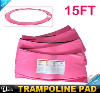   15FT Round Trampoline Safety Frame Pad Pink Trampoline Parts Accessory