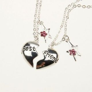 Unique Best Friend Gift LOVE HEART Star Necklaces Girls Vintage 