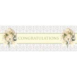 60 Ivory Bouquet Giant Bridal Wedding Shower Rose Party Banner
