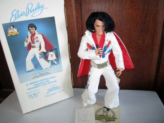World Doll All American Elvis Presley 12 Doll Rooted Hair used