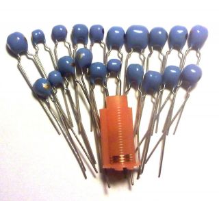 Inductors KIT   19 values 0.47uH   1000uH + Variable inductor   20 pcs 