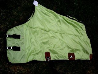 Horse Fly Sheet Summer Spring Airflow Mesh UV Bugs Mosquito Repel Lime 