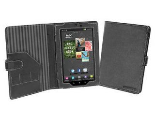 Cover Up Kobo Vox eReader / Tablet Cover Case (Book Style)   Black