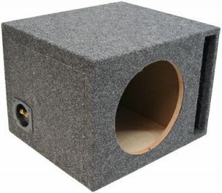CAR AUDIO SINGLE 10 PORTED SUBWOOFER ENCLOSURE STEREO BASS MDF 