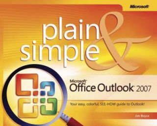 Microsoft Office Outlook 2007 Plain & Simple, Jim Boyce, Excellent 