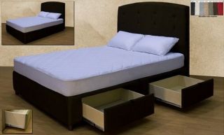 upholstered headboard bed