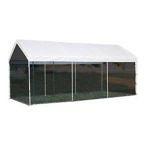 ShelterLogic 10 x 20 Feet,1 3/8 8 Leg Canopy + Screen Kit (White),Why 