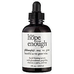 philosophy WHEN HOPE IS NOT ENOUGH Facial Firming Serum Size 4 oz NEW