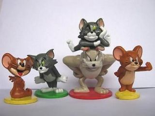 LOT OF 5 PCS TOM and JERRY SPIKE CARTOON FIGURES TOYS