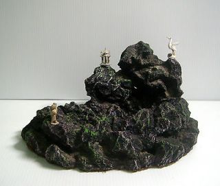 Bonsai Faux Rock Pot With Mudman unused u