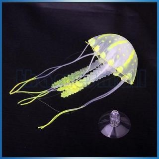   Vivid Jellyfish for Aquarium Fish Tank Ornament Gardon Bath Decor