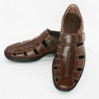   Clarks company) Doddi 25057 Brown Leather Mens Fisherman Sandal