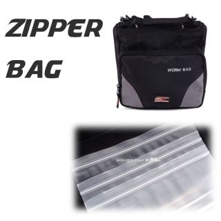 New Fishing Worm Tackle Bag Zipper Power Lock 14page / Black /High 