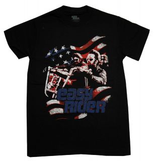 Easy Rider US Flag Cutout Classic Movie T Shirt Tee