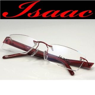 ISAAC IRS5003 WINE RIMLESS EYEGLASS FRAMES EYEGLASSES GLASSES 