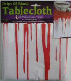 Table Cover DRIPPING BLOOD tablecloth BLOODY Halloween 274cm