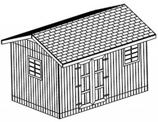   GABLE GARDEN SHED, 26 OUTDOOR SHED PLANS, CD, ADV PLANS WOOD SHEDS