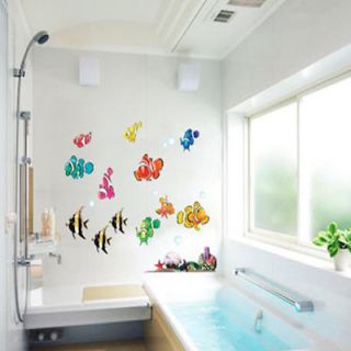 Newly listed TROPICAL FISH Wall Bathroom Decor Sticker Decal Paper
