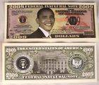 50 OBAMA BARACK 2009 DOLLAR BILLS play money NEW