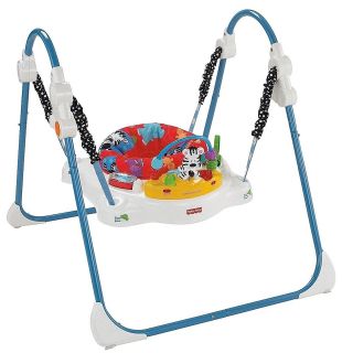 Fisher Price Adorable Animals Jumperoo Baby Jumper Activity Center Gym 