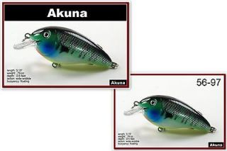 Lot of two 3.1 Bluegill Bass Pike Trout FAT Fishing Lure Tackle