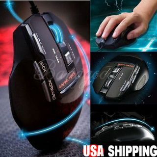   Buttons 2000 DPI Adjustable USB Wired Optical Game Gaming Mouse Mice