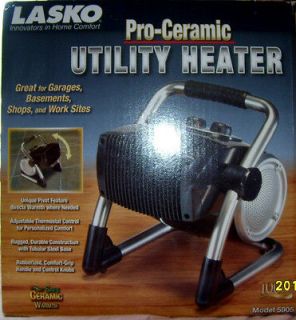 Lasko 5905 Pro Ceramic Utility Heater with Thermostat Brand NIB great 