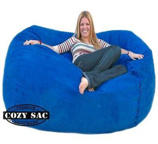 Bean Bag Chair Love Seat By Cozy Sac 6 Micro Suede Huge Large Sack