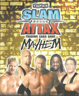 TOPPS WWE Slam Attax MAYHEM PAY PER VIEW TRADING CARD   See Cards 
