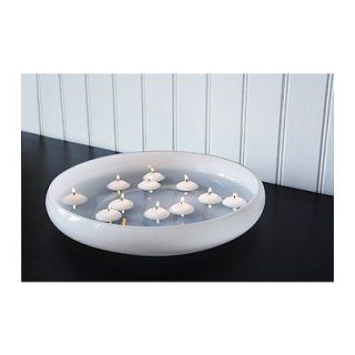   unscented cream white tealight floating candles Wedding centerpiece