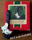 FUDGE FOREVER~1987~Ha​llmark Christmas Ornament~Mouse/​Mi