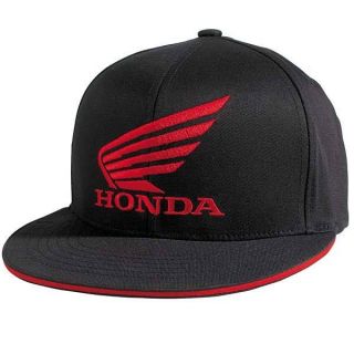 NEW FOX RACING BLACK HONDA FLEXFIT FLEX FIT HAT CAP LID S/M , L/XL 