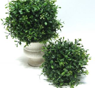   Chic Boxwood Topiary Ball Medium 7 Orb Hanging French Shabby Country